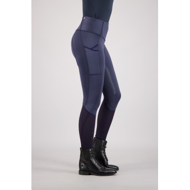 Reitleggings Euro-Star Breez Fashion FullGrip Sommer Marineblau