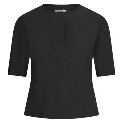 Wettkampf-Poloshirt Mesh Euro-Star Flying Flexible Schwarz