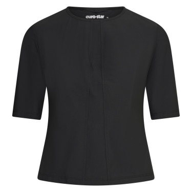 Wettkampf-Poloshirt Mesh Euro-Star Flying Flexible Schwarz