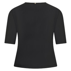 Wettkampf-Poloshirt Mesh Euro-Star Flying Flexible Schwarz