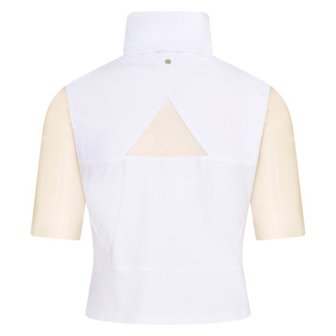 Wettkampf-Crop-Top Euro-Star Flying Fearless Nudeweiß Wei&amp;szlig;