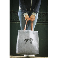 Pénélope Filz-Tasche Grau / Schwarz