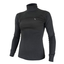 Rollkragenpullover Back on Track® Damen Schwarz