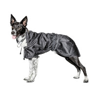 Wasserdichter Hundemantel Back on Track Schwarz Wasserdichter Hundemantel Back on Track Schwarz