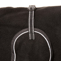 Supreme Fleece-Mantel für Hunde Back on Track Schwarz