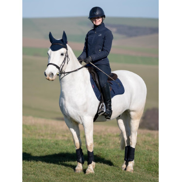 LeMieux Wildleder GP Square Schabracke Marineblau