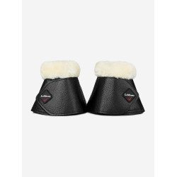 LeMieux Hufglocken mit Lammfell und Kunstleder Schwarz / Natur LeMieux Hufglocken mit Lammfell und Kunstleder Schwarz / Natur