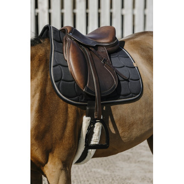 Satteldecke Equithème Shiny Schwarz