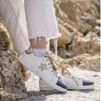 Sneakers Pénélope Neptune Weiß / Marineblau
