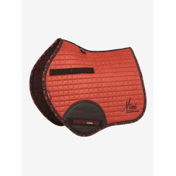 LeMieux Suede Jump Square Mini Schabracke Sienna Rot