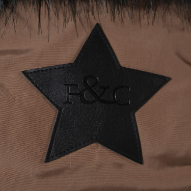 Damenparka Sarnia Flags & Cup Mokka Braun