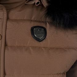 Damenparka Sarnia Flags & Cup Mokka Braun