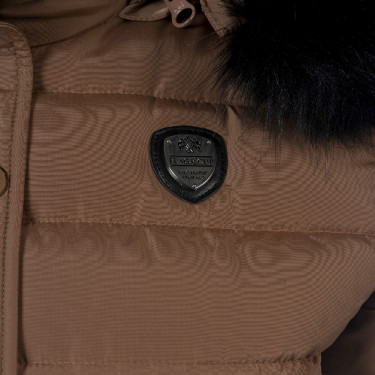 Damenparka Sarnia Flags & Cup Mokka Braun