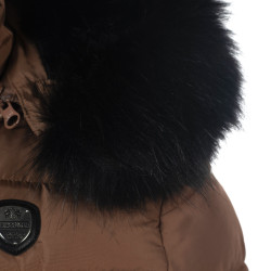 Damenparka Sarnia Flags & Cup Mokka Braun