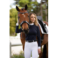 Wettkampf-Poloshirt LeMieux Olivia Langarm Weiß Wei&amp;amp;amp;amp;amp;amp;szlig;