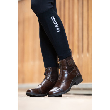 Lederstiefel Reißverschluss Saturn Damen B Vertigo Dunkelbraun