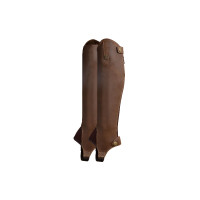 Leder-Mini-Chaps für Jugendliche Ronda Horze Braun Leder-Mini-Chaps für Jugendliche Ronda Horze Braun