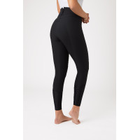 Leichte Reithose mit elastischen Lederbesätzen Angelina Damen Horze Schwarz Leichte Reithose mit elastischen Lederbesätzen Angelina Damen Horze Schwarz