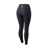 Horze Damenreithose Désirée mit Silikon-Vollbesatz und hoher Taille Dunkelmarineblau