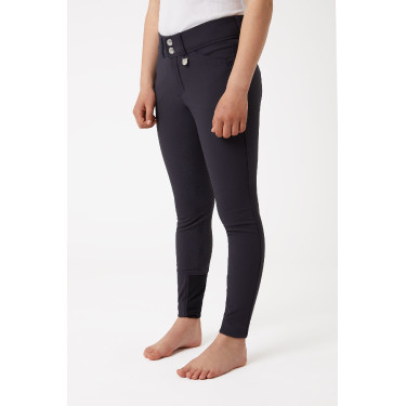 Reithose Grand Prix mit Vollbesatz aus Silikon für Kinder Horze Dunkelblauer Peacoat