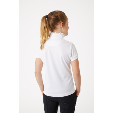 Wettkampf-Poloshirt mit kurzen Ärmeln und Rüschen Christel Kinder Horze Wettkampf-Poloshirt mit kurzen Ärmeln und Rüschen Christel Kinder Horze