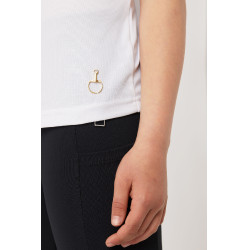 Wettkampf-Poloshirt mit kurzen Ärmeln und Rüschen Christel Kinder Horze Wettkampf-Poloshirt mit kurzen Ärmeln und Rüschen Christel Kinder Horze