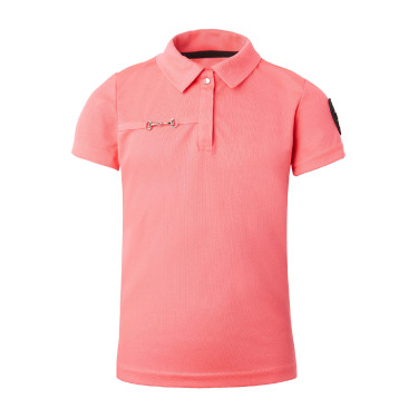 Kurzarm-Funktionspolo Denise Kinder Horze Pink Rosa
