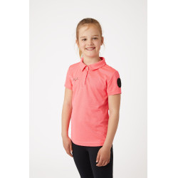 Kurzarm-Funktionspolo Denise Kinder Horze Pink Rosa