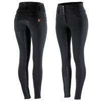 Reithose Damen High Waist Tara Vollbesatz Silikon Horze Schwarz Reithose Damen High Waist Tara Vollbesatz Silikon Horze Schwarz