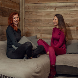 Unterhemd T-Shirt Wollmischung Roxie Damen B Vertigo Schwarz