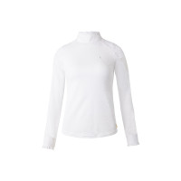 Wettkampf-Poloshirt aus Spitze mit langen Ärmeln Sylvie Horze Weiß