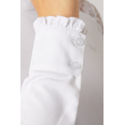 Wettkampf-Poloshirt aus Spitze mit langen Ärmeln Sylvie Horze Wettkampf-Poloshirt aus Spitze mit langen Ärmeln Sylvie Horze