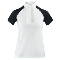 Wettkampf-Poloshirt kurzarm Felicity Damen B Vertigo Weiß