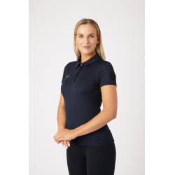 Funktionelles Damen-Kurzarm-Poloshirt Denise Horze Dunkelmarineblau Funktionelles Damen-Kurzarm-Poloshirt Denise Horze Dunkelmarineblau