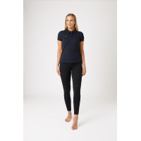 Funktionelles Damen-Kurzarm-Poloshirt Denise Horze Khakigrün Gr&uuml;n