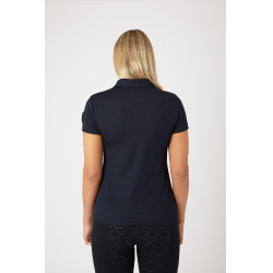 Funktionelles Damen-Kurzarm-Poloshirt Denise Horze Dunkelmarineblau Funktionelles Damen-Kurzarm-Poloshirt Denise Horze Dunkelmarineblau