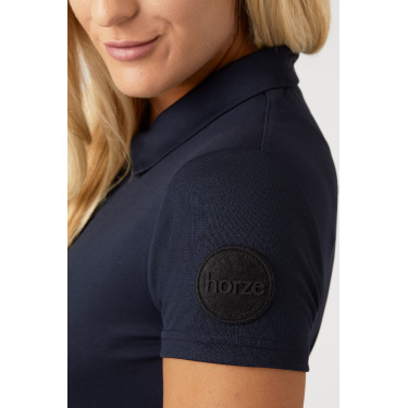 Funktionelles Damen-Kurzarm-Poloshirt Denise Horze Dunkelmarineblau Funktionelles Damen-Kurzarm-Poloshirt Denise Horze Dunkelmarineblau