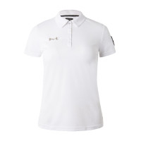 Funktionelles Damen-Kurzarm-Poloshirt Denise Horze Weiß Wei&amp;amp;amp;amp;amp;amp;szlig;