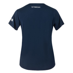 Wettkampf-Poloshirt kurzarm Daniele Damen B Vertigo Dunkelmarineblau