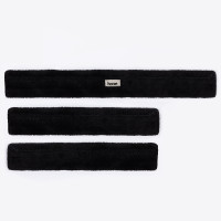 Ensemble de fourreaux de protection pour collier de chasse en fausse fourrure Narvik (3 pièces) Horze Noir