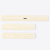 Horze Narvik synthetisches Fell-Set für Brustschoner (3 Teile) Wollweiß Wei&amp;szlig;