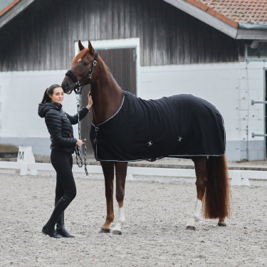 Fleecedecke Kiel Horze Schwarz Fleecedecke Kiel Horze Schwarz