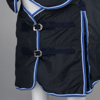 Leichte Outdoor-Decke Glasgow mit Halsteil Horze Dunkelblau