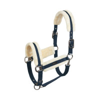 Marquess Halfter mit Kunstfellfutter Horze Dunkelmarineblau