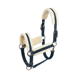 Marquess Halfter mit Kunstfellfutter Horze Dunkelmarineblau
