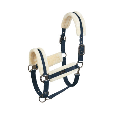 Marquess Halfter mit Kunstfellfutter Horze Dunkelmarineblau