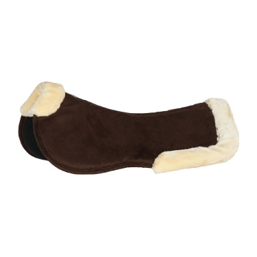 Memoryschaum-Sattelkissen mit Kunstfell Horze Braun