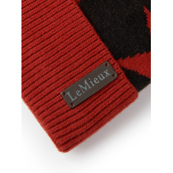 Cuffia con pompon LeMieux Sasha Sienna Rot Cuffia con pompon LeMieux Sasha Sienna Rot