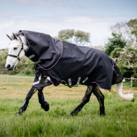 Couverture Horseware Rambo Supreme 1000D  Turnout 0g Marine / bordeaux