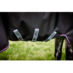 Pferdedecke Horseware Rambo Supreme Turnout Vari-layer 1680D 250g Marine / Bordeaux Blau Pferdedecke Horseware Rambo Supreme Turnout Vari-layer 1680D 250g Marine / Bordeaux Blau